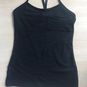 Lululemon black tank size 6